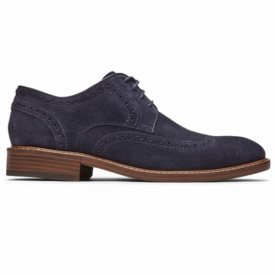 Rockport Kenton Wingtip Oxfords Schuhe Herren Navy HVN-293801